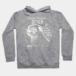 Spirit animal - Otter white Hoodie